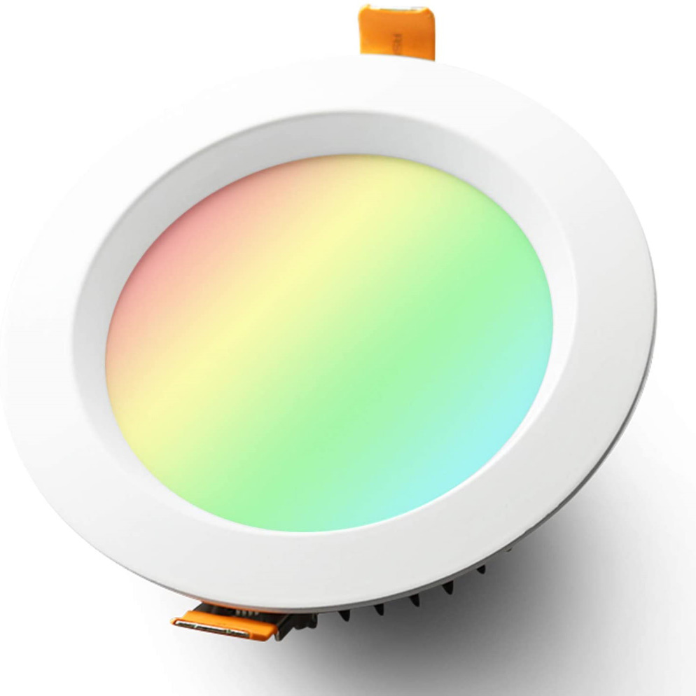 AC100~240V 6/9/12W RGBCCT LED Downlight Compatible With Amazon Alexa, APP Voice/ RF Remote Control